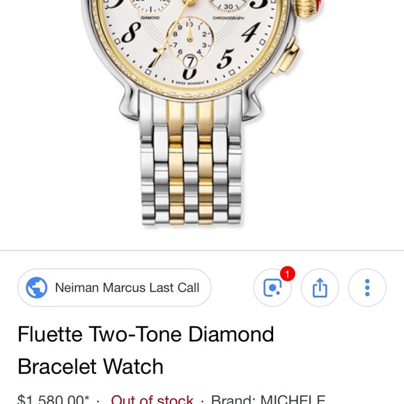 Michele watch case Fluette collection - Picture 5 of 5